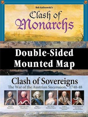 2!GMT2404 Clash Of Sovereigns and Clash Of Monarchs Mounted Map published by GMT Games