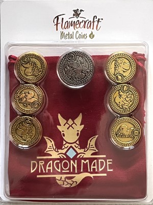 2!LKYFMCR03ML Flamecraft Board Game: Series 2 Metal Coins published by Lucky Duck Games