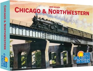 2!RGG663 Chicago And North Western Board Game published by Rio Grande Games