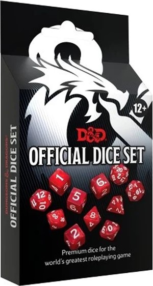2!WTCC9945 Dungeons And Dragons RPG: Offical Dice Set published by Wizards of the Coast