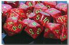 CHXDS21 Chessex Speckled 7 Dice Set - Strawberry published by Chessex