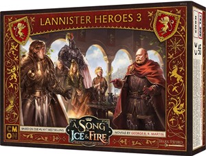 2!CMNSIF215 Song Of Ice And Fire Board Game: Lannister Heroes 3 Expansion published by CoolMiniOrNot