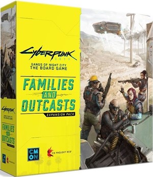 DMGCMNCPG002 Cyberpunk 2077: Gangs Of Night City Board Game: Families And Outcasts Expansion (Damaged) published by CoolMiniOrNot