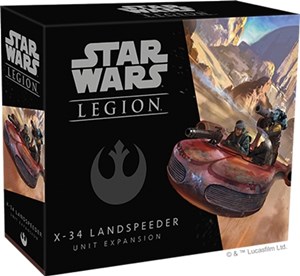 FFGSWL36 Star Wars Legion: X-34 Landspeeder Unit Expansion published by Fantasy Flight Games