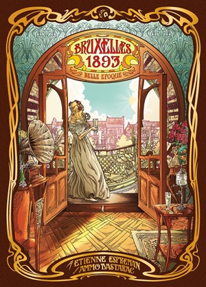 GATBRX01EN Bruxelles 1893 Board Game: Belle Epoque Edition published by Geek Attitude Games