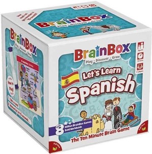 GRE124457 BrainBox Game: Let's Learn Spanish (Refresh 2022) published by Green Board Games