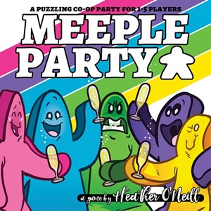 2!NLG2700 Meeple Party Board Game published by Ninth Level Games