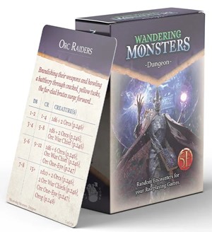 NRG1010 Dungeons And Dragons RPG: Wandering Monster: Dungeon Deck published by Nord Games
