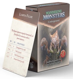 NRG1011 Dungeons And Dragons RPG: Wandering Monster: Underground Deck published by Nord Games