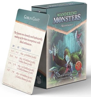 NRG1013 Dungeons And Dragons RPG: Wandering Monster: Waterways Deck published by Nord Games