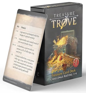 NRG1024 Dungeons And Dragons RPG: Treasure Trove Challenge Rating 1 to 4 Deck published by Nord Games