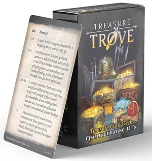 NRG1027 Dungeons And Dragons RPG: Treasure Trove Challenge Rating 13 to 16 Deck published by Nord Games