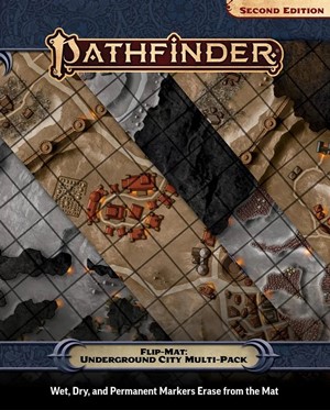 PAI30131 Pathfinder RPG Flip-Mat: Underground City Multi-Pack published by Paizo Publishing