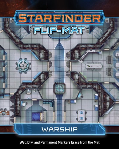 PAI7312 Starfinder RPG: Flip-Mat Warship published by Paizo Publishing