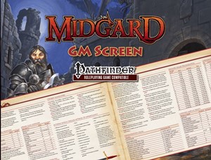 PAIKOBGMSPF Pathfinder RPG: Midgard GM Screen published by Kobold Press