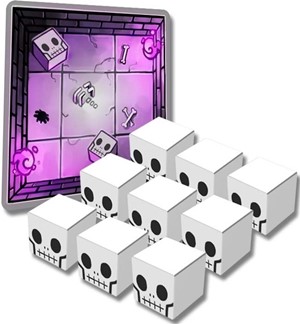 PSG109 Dungeon Drop Board Game: Skeleton Skulls Expansion published by Phase Shift Games