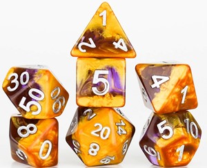 SDZ000908 Amethyst Geode Polyhedral Dice Set published by Sirius Dice