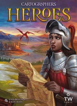 TWK4060 Cartographers Card Game: Heroes published by Thunderworks Games