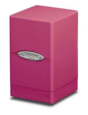 UP84178 Ultra Pro - Pink Satin Tower Deck Box published by Ultra Pro
