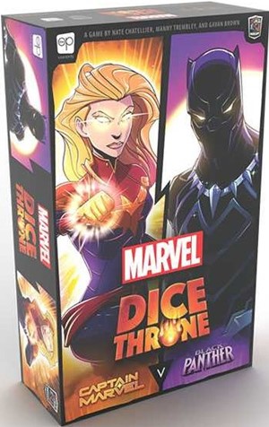 2!USODT011752 Marvel Dice Throne Card Game: Captain Marvel Vs Black Panther published by USAOpoly