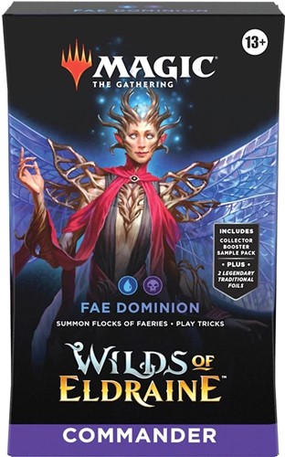 WTCD2470S1 MTG Wilds Of Eldraine Fae Dominion Commander Deck published by Wizards of the Coast