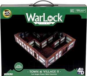 WZK16515 WarLock Tiles System: Town And Village II - Full Height Plaster Walls Expansion published by WizKids Games