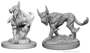 WZK72568S Dungeons And Dragons Nolzur's Marvelous Unpainted Minis: Blink Dogs published by WizKids Games