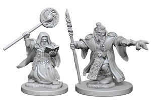 WZK72620S Dungeons And Dragons Nolzur's Marvelous Unpainted Minis: Dwarf Male Wizard published by WizKids Games