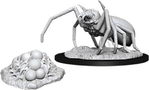 WZK90077S Dungeons And Dragons Nolzur's Marvelous Unpainted Minis: Giant Spider And Egg Clutch published by WizKids Games