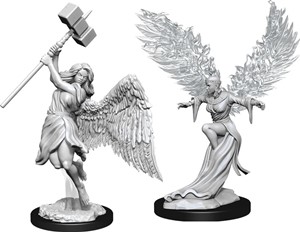 WZK90330S Pathfinder Deep Cuts Unpainted Miniatures: Balisse And Astral Deva published by WizKids Games