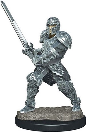 WZK93017S Dungeons And Dragons: Human Male Fighter Premium Figure published by WizKids Games
