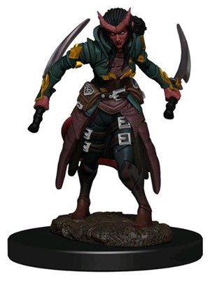 WZK93042S Dungeons And Dragons: Tiefling Rogue Female Premium Figure published by WizKids Games
