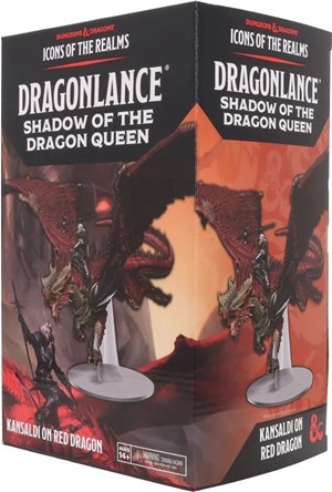 WZK96225 Dungeons And Dragons: Dragonlance Shadow Of The Dragon Queen Kansaldi On Red Dragon published by WizKids Games