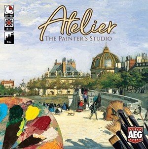 2!AEG7041 Atelier Board Game: The Painter's Studio published by Alderac Entertainment Group