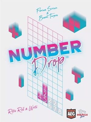 2!AEG7133 Number Drop Board Game published by Alderac Entertainment Group