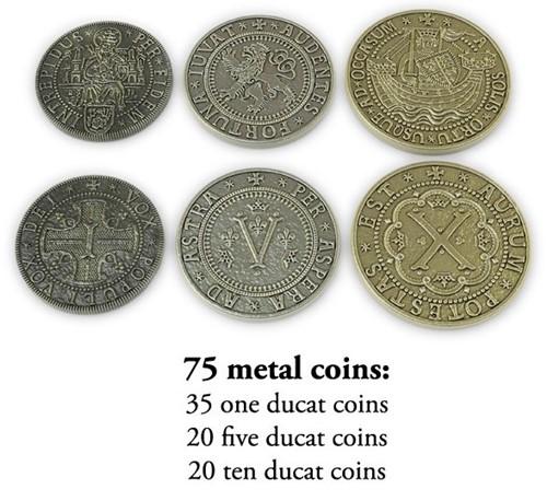 AGI003 Europa Universalis Board Game: Metal Coin Set published by Aegir Games