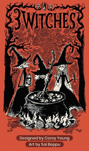 2!ALLGME3WITCH 3 Witches Card Game published by Allplay