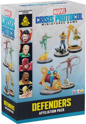 2!AMGCP219 Marvel Crisis Protocol Miniatures Game: Defenders Affiliation Pack published by Atomic Mass Games