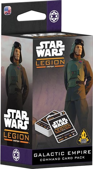 2!AMGSWQ156 Star Wars Legion: Galactic Empire Command Card Pack published by Atomic Mass Games