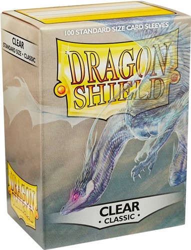 100 x Clear Classic Standard Card Sleeves 63.5mm x 88mm (Dragon Shield)