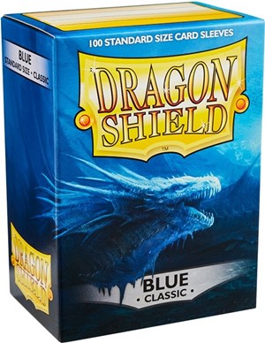 ARCT10003U 100 x Blue Classic Standard Card Sleeves 63.5mm x 88mm (Dragon Shield) published by Arcane Tinmen