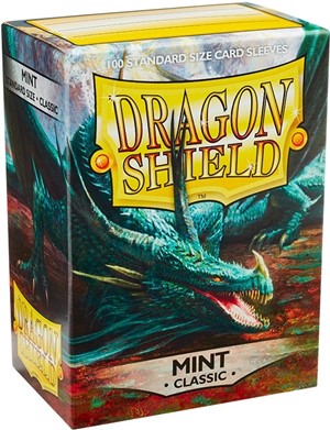 ARCT10025U 100 x Mint Classic Standard Card Sleeves 63.5mm x 88mm (Dragon Shield) published by Arcane Tinmen