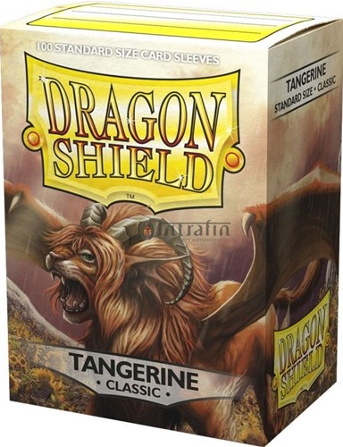 ARCT10030S 100 x Tangerine Classic Standard Card Sleeves 63.5mm x 88mm (Dragon Shield) published by Arcane Tinmen