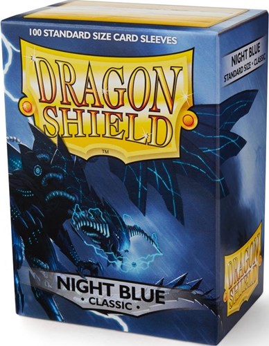 ARCT10042S 100 x Night Blue Classic Standard Card Sleeves 63.5mm x 88mm (Dragon Shield) published by Arcane Tinmen