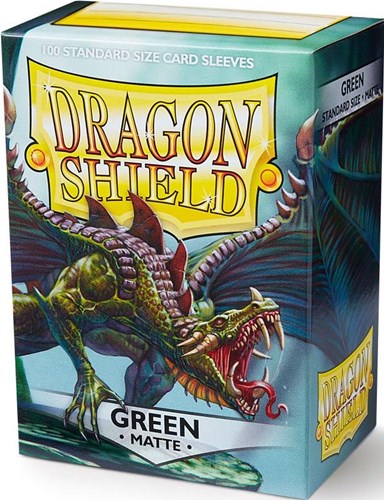 100 x Green Standard Card Sleeves 63.5mm x 88mm (Dragon Shield)