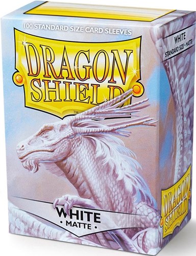 ARCT11005S 100 x White Standard Card Sleeves 63.5mm x 88mm (Dragon Shield) published by Arcane Tinmen
