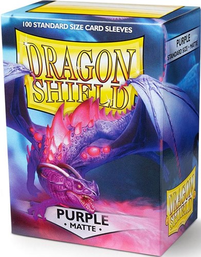 100 x Purple Standard Card Sleeves 63.5mm x 88mm (Dragon Shield)