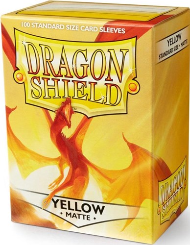 100 x Yellow Standard Card Sleeves 63.5mm x 88mm (Dragon Shield)