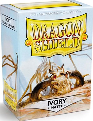 63x88 Ivory MATTE Sleeves - Dragon Shield - Box 100 — Games World