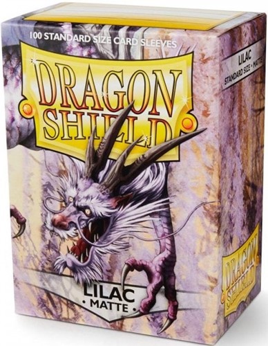 ARCT11034S 100 x Lilac Standard Card Sleeves 63.5mm x 88mm (Dragon Shield) published by Arcane Tinmen